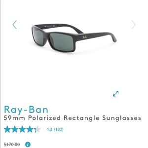Black Rectangular Ray-Bans